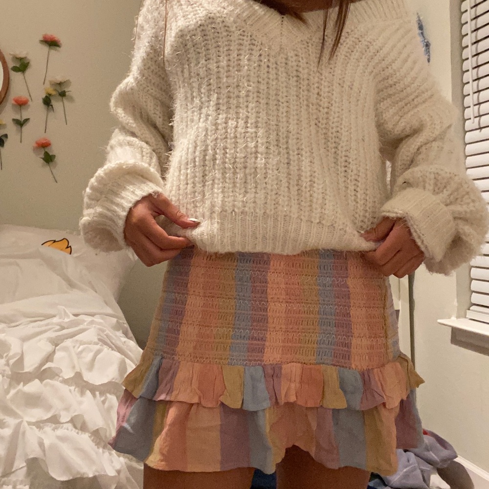 NEW AMERICAN EAGLE FLARE COLORFUL DRESS